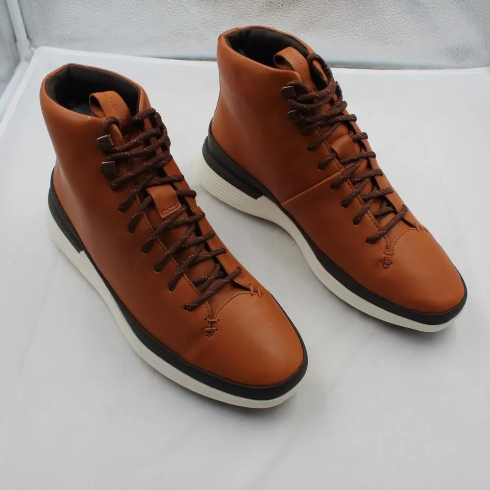Wolf & Shepherd Crossover Hiker WTZ Mens Hiking Boots Sz 9 Honey White Leather